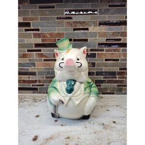 Vintage Cookie Jar 2004 American Retro Inc USA W7 Pig Tuxedo